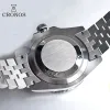 키트 크로노스 빈티지 GMT 남성 시계 다이브 다이빙 완전한 빛나는 양방향 베젤 사파이어 방수 200m 자동 기계식 손목 시계