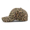 Bérets UV Protection Baseball Cap Leopard Print Unisexe pour le Sun Anti-UV Circonférence réglable Randonnée