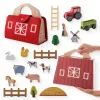 MATS Baby Block Block Toys de celeiro Modelo de empilhamento Balance Montessori Toys Carros de madeira Blocos de animais Removable Puzzle Games Presente de recém -nascido