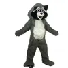 2024 Performance Raccoon Maskottchen Kostüm Kostüm für Männer Frauen Halloween Outdoor Outfit Anzug Maskottchen für Werbeanzüge