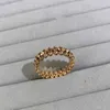 Popular and cool high-quality unisex ring with high-end feel simple versatile temperament with carrtiraa original rings