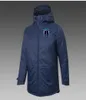 Mens Paris FC Down Winter Jacket Långärmkläder Klädrock Ytterkläder Puffer Soccer Parkas Team Emblem Customized9783295