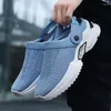 Sandals Men Summer Outdoor Platform Designer Mesh Mesh Breasping Badded Beach Slippers Slip on Lightweight Sneakers