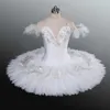 Classic Professional Ballet Tutu Adulto Crianças Branco Cisne Lago Panqueca Tutu Ballerina Party Dance Costume Ballet Dress Girls Mulheres 240411