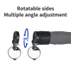 Acessórios Rrskit Bicycle Hitlebar Mirrors para MTB Road Bicycles 360 graus girar o espelho do guidão lateral da bicicleta conveniente e de segurança