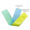 Tape VOOFENG Segmented Fluo.Yellow Reflective Heat Transfer Film Flame Retardant Sticker Iron on Firefighter Clothes TShirts