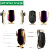 Stände 10W induktiven drahtlosen Ladegerät Halter Ladestation Ständer Auto -Telefonhalter für iPhone 14 Huawei Samsung Xiaomi