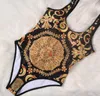 Kvinnors barockdesigners baddräkter Swim Beach Bathing Set Luxurty Brands Bikinis Suits Summer Sexy ett stycke Bikini Royal Print Swimears