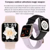 Compass NFC Bluetooth Call Women SmartWatch 1.75 '' Vollbild -Touch Watch Ladies Herzfrequenzmonitor Smart Watch für Android iOS