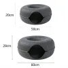 Mats Cat Bed Felt Donut Shape Pet Cat Tunnel Toys Interactive Toys DualUse Indoor Cats Traine Toy Rovible Durable Kitten House