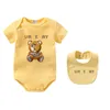 Baby Rompers Designers Newborn Jugtsuit bébé manche courte Classic Certe correcte Bodys Kids Cydays Girls Boys Childre