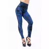 Damen -Leggings Strumpfhosen Frauen hohe elastische Bauchkontrolle Push Up Imitieren Sie Jeans gedruckt nahtloser Yoga Sweatpant Lady Jogging Fitness Hose