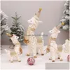 Dekoracje alpaki świąteczne lama świąteczne zabawki pluszowe pluszowe lalki owiec zwierzęce dla dzieci Nowy rok dekoracja