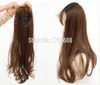 Topper Quality remy synthetic hair Clip in Toupee Women039s long hair toupee with neat fringe Lace hair closure 4063213