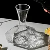 Crystal Glass Tumbler Wine Decanter Handmade Diamond Pattern Aerator Champagne Flask Barware Banquet Utensil Restaurant 240419