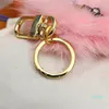 Fluffy Rabbit Fur Keychain Women Cute Alphabet Keychain Bag Car Jewelry Fashion Women Jewelry Wedding Party Gift