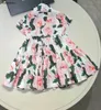New baby skirt Gradient floral print Princess dress Size 110-160 CM kids designer clothes summer high quality girls partydress 24April