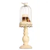 Candle Holders Brand Holder Candlestick 30cm/37cm Accessories Bird Cage Design Metal Iron Romantic Home Decoration