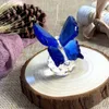 Crystal Butterfly Figurine Animal Ornaments Crafts Glass Paperweight Home Wedding Decoration Miniature Souvenir Gifts 240424