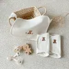 Swimwear 3pcs/set Baby Bibs Sucking with Chest Bite Towel Shoulder Waist Stool Accessories Towel Baby Carrier Saliva Towel