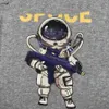 Varumärke Baby Tracksuits Summer Boys Set Kids Designer Kläder Storlek 90-150 cm astronautmönster Print rund hals T-shirt och shorts 24 aprril