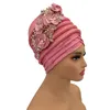 Vêtements ethniques 2024 Africain Women's Turban Cap Nigeria Auto Gele Headtie déjà fait des geles de mariage Geles Female Head Wraps avec une fleur de diamant