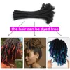 Dreadlocks Brazilian Human Hair Strand Crochet Braid Hair Loc 0.6 0.8 cm Kinky Braiding Bundles Microlocks Wholesale 240409