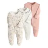 Abbigliamento per bambini neonati di zecca con un bambino per bambini per neonati per neonati ragazze pagliaccetto cotone cotone maniche lunghe salte