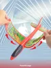 Gun Toys Foam Plane Launcher Bubble Airplanes Glider Hand Throw Catapult Plane Toy For Kids Catapult Guns Aircraft Shooting Game Toyl2404