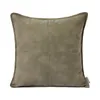 Pillow Farmhouse Home Decor With Waist Sofa Cross Green Leather Stitching Castle Throw