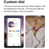 Watches Smart Watch Women Band Watches Bluetooth Çağrı Su geçirmez Gerçek Zamanlı Tahmin Etkinliği Kalp Hızı Track Smartwatch Erkekler Xiaomi için