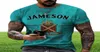 Men039S TSHIRTS Summer Street Jameson Irish T Shirt Fashion Kort ärm Tees Male 3D Tryckt överdimensionerade toppar grafisk pullover T6795245