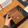 designer leather handbag Mini Double Ball Small Waste Sheepskin Zero Wallet Handheld Shoulder