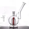 Mini Mini Grosso de Vidro de Vidro Tobacco Tubro 6 Armador Perc Bubblers Cabelados Reciclador Água Óleo de Água Dab Bong para fumar com Banger de 14 mm