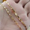 Chains Exquisite Fashion 18K Gold Filled Necklace For Women Men Size 16-30 Inch Jewelry Chain Wholesale