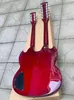 ファクトリーカスタムダークレッドジミーパージ6+12弦GSGダブルネックエレクトリックギターダブルネックギターJP EDS1275