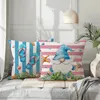 Poduszka Letnia Ocean Cover Home Sofa Letter Stripe Starfish Print