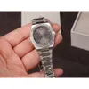 Designer Vivianes Westwood Vivienne Die westliche Kaiser -Witwe Full Diamond Mode Watch Silver Grey Relief Womens Watch Modable Stahlband Eingelegtes Engl