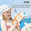 Childrens Uzi Gun de água elétrica Victor Emissão contínua Firando de brinquedos de praia ao ar livre 240420