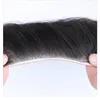 Sistema de substituição de cabelo humano natural peças de cabelo testa para calvície pele fina pu com fitas não-recmos brasileiras 240423