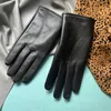 Herrenlederhandschuhe Schaffell Ganzes Lederhandschuhe Herbst und Winter Motorrad Reitwärme und winddichte XL -Größe