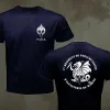 T-shirts Frankrijk para sas 1st Marine Infantry Parachute Regiment Special Forces Men T-shirt Korte casual oneck mannen kleding