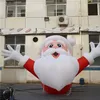 Groothandel hangende opblaasbare Santa Inflatables ballon met LED Strip en Blower voor 2023 Kerstmis buiten of plafonddecoratie