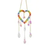 Dekorativa figurer Crystal Chime Sun Light Catcher Rainbow Maker Suncatcher Moon Heart-Shaped Windbell Hanging Pendant Ornament Home