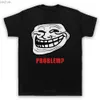 T-shirts masculins Trollface meme rage comic drôle troll blague Internet pour hommes t-shirts pour femmes