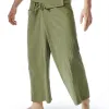 Pants New Summer Daily Thai Fisherman Linen Pants Men's Women's Loose Yoga Pirate Harem Pants Baggy Hosen Homewear QuickDry Trousers