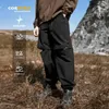 Calças masculinas Inflação Ripstop Tecido de carga externa Homens resistentes a água para caminhada destacável calças machos