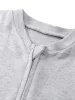 Jednobokowy piżama nowonarodzona stopa na zamek błyskawiczny i chłopiec romper długi rękaw Bawełniany solidny biały moda 012 miesiące ubrania dla niemowląt