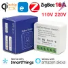 Control Zigbee Mini Smart WiFi Switch Switch sem fio DIY Switches 16A Smart Home Control Funciona com Ewelink SmartThings Alexa