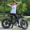 Bicicleta US Warehouse de 20 polegadas 4.0 Bike de montanha elétrica de pneu gordo 48V 13AH/17.5AH 7 Velocidade Suspensão Full Suspension Aluminium Loy Electric Bike